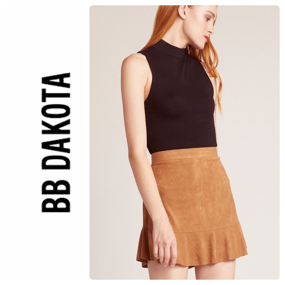 BB Dakota Faux Suede Skirt